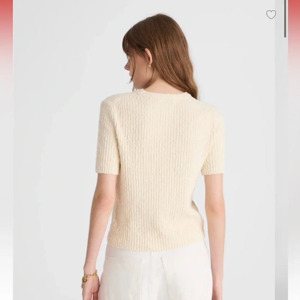 Madewell // NWOT Bouclé-Knit Crewneck Sweater Tee - Picture 4 of 10